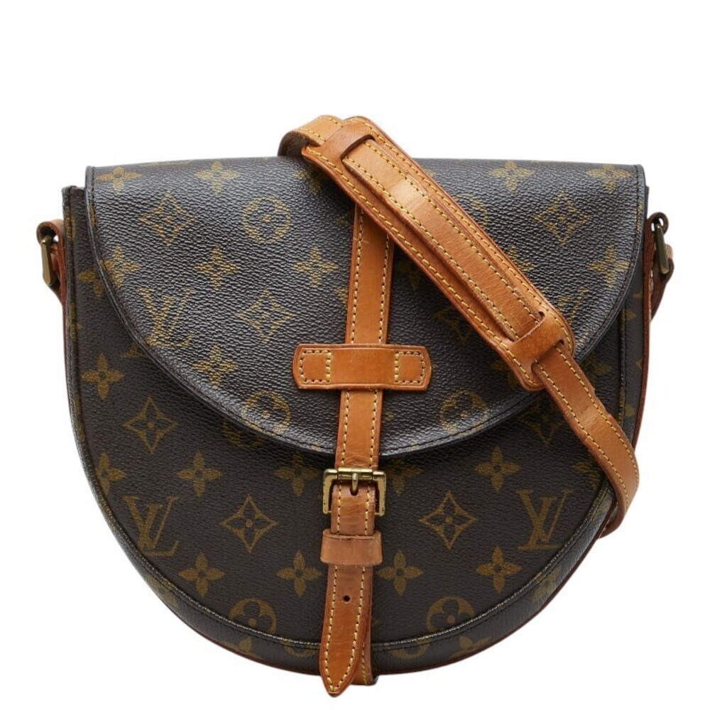 Louis Vuitton Monogram Chantilly Leather Crossbody Bag Brown